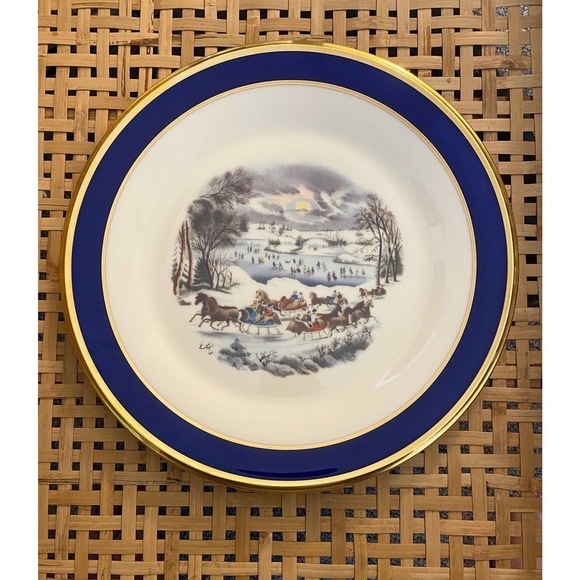 Lenox Dinner Plate “Central Park” Made in USA Special New York Serving Collector - Picture 1 of 9